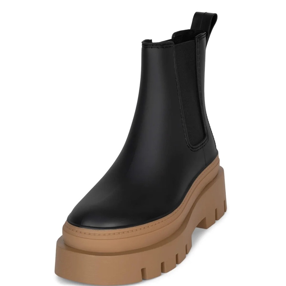 Jeffrey Campbell black honey rain-storm boots